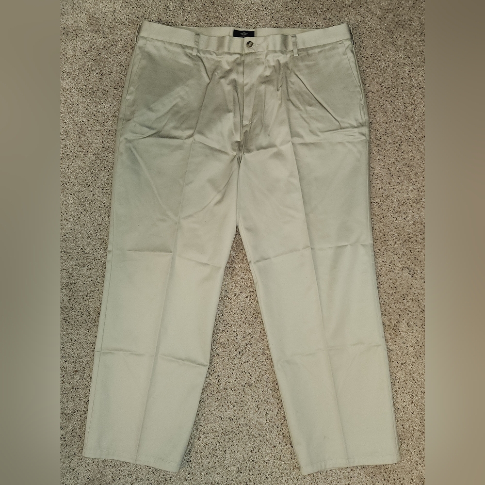 Cream Straight-Leg Pants
